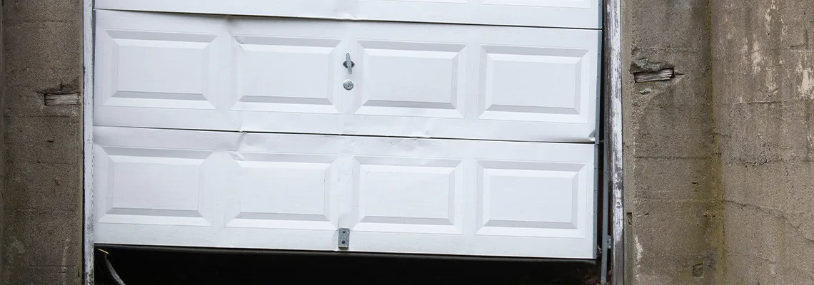 Garage Door Got Hit By A Car Dent Removal in Peoria, IL